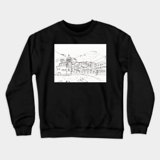 Cinque Terre Line Art Crewneck Sweatshirt